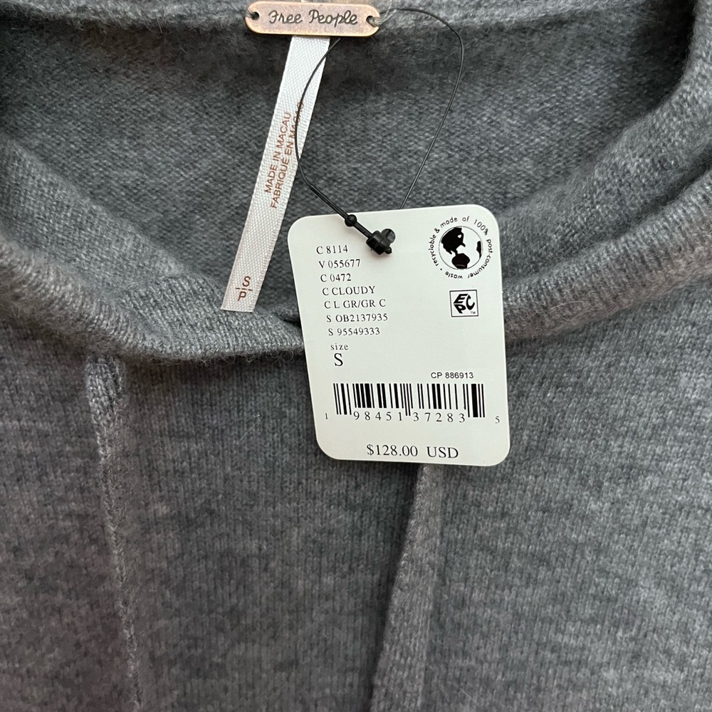 NWT Free People George Cashmere Sweater Vest - Picture 7 of 16